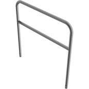 Hoop of steel tube |  48 x 2,5 mm | with cross bar | for casting in concrete | total width 1200 mm | total height 1200 mm | hot-dip galvanized